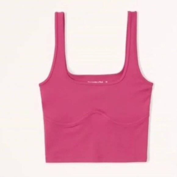 Abercrombie and Fitch Seamless Fabric Corset Squareneck Tank - Picture 3 of 6